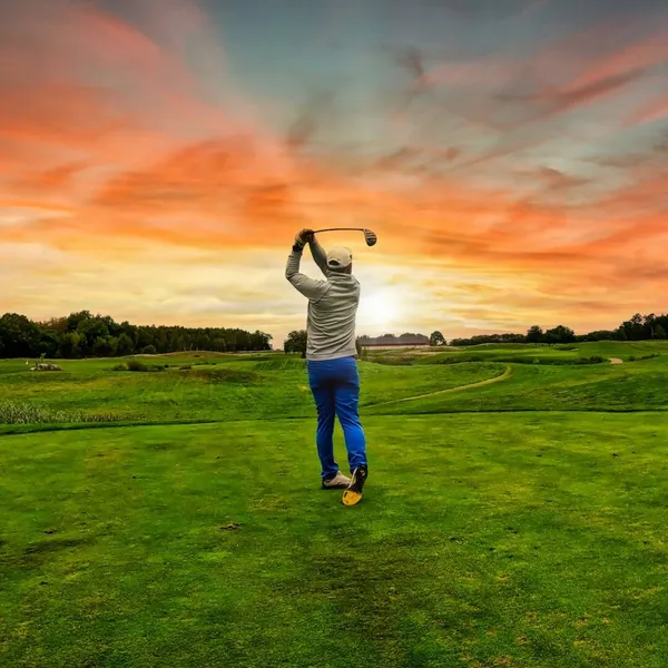 Golfer showing improved mobility and strength